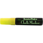 JAM Paper Marvy Uchida Liquid Chalk Markers Erasable Dustless - Jumbo Point - Neon Yellow-These versatile Chalk Markers can be used on any non-porous surface such as: Whiteboards, Lightboards, Chalkboards, Windows, Windshields, and more!