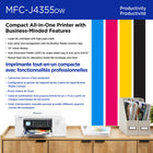 Brother INKvestment MFC-J4355DW Wireless Color Inkjet All-in-One Printer-Connect your way. Multiple connection options let you interface with your printer on your wireless network or via USB