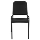 Flash Furniture HERCULES Series High Density Stackable Melody Band/Music Chair - Black-97 degree Seat-to-Back Angle allows maximum breathing capability