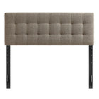 Modway Lily Upholstered King Size Headboard - Taupe-Five Mounting Positions