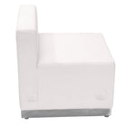 Flash Furniture – Chaise en cuir souple de la collection Alon ZB803CHWH, blanc-Rembourrage en LeatherSoft blanc Melrose