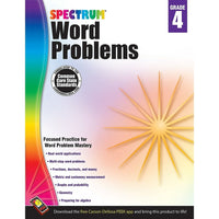 eBook: Spectrum 704490-EB Word Problems - Grade 4-You will receive two emails: one confirming your entire order, and one with a "Download Software" buttonYou can download immediately or return to your email to download later