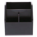 Bostitch Office Konnect Storage Bin with Removable Lid - 2 Modular Dividers - Black-3.6" x 3.5" x 3.4"