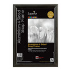 SECO Snap Poster Frame Case - 11 x 17 Inches - Black-Quick snap spring hinged front load frame makes it quick and easy to switch posters and pictures