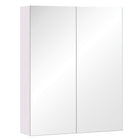 HOMCOM Wall Mount Bathroom Medicine Cabinet with Mirror and Storage - Light Lilac-Wall-mounted design, takes up little space  