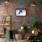 Brandon Hagel Tampa Bay Lightning - Framed Canvas - 31" x 22"-Officially licensed by the NHL and NHLPA