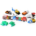Popular Playthings Magnetic Mix or Match Vehicles Deluxe 2-Chunky pieces for small hands