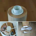 Decent Living Wooden Maple Table Lamp - Kumiko Pattern 1-Elegant & Unique - Beautiful lamp shade with unique 3D textures.