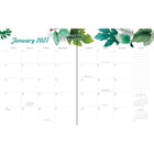 High Note 2027 Weekly/Monthly Planner - 9.75" x 7.75" - Greenery - English-Goal setting and project planning pages included! 