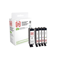Staples 6432B011 Canon PGI-250XL/251 Remanufactured Ink Cartridges - High Yield Black - Standard Yield Black, Cyan, Magenta, Yellow - 5-Pack-Compatible with: Canon PIXMA iP7220, iP8720, iX6820, MG5420, MG5422, MG5520, MG5522, MG6320, MG6420, MG7120, MX722, MX922 (PGI-250XL/CLI-251) 