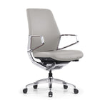 Decent Living Standard Height Back Office Chair - Off White-Heavy duty casting aluminum body system