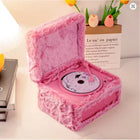 Riksoin Vintage Plush CD Player with Integrated Bluetooth Speaker - Pink-Bluetooth 5.4 connectivity allows quick pairing with smartphones tablets and laptops for wireless audio streaming