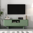 Manhattan Comfort Ella 59.1" Modern TV Stand - Sage Green-Includes 1 Media Hole for Media and Wire Management. Recommended for 55" TV Screen