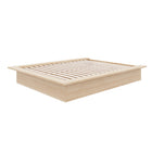 Nexera Malibu Bed Frame - Queen Size - Natural Blonde Oak-No Box Spring Needed: Compatible with your preferred mattress (sold separately), includes reliable center supports