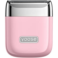 Yoose Nano Rotary Portable Electric Shaver - Pink-Compact and portable design: Pocket-sized and lightweight, it fits effortlessly into your purse or travel bag for smooth skin on the go