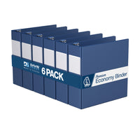 Davis Group Super économie, Reliure à anneaux en “D” inclinés 3 po, paquet de 6 – Bleu Royal-3 Reliure À Anneaux