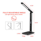 ShoppingAll Multi-Functional LED Desk Lamp with Qi Wireless Charger - Black-9W power wattage