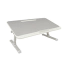 Nicer Interior Foldable Height Adjusting Laptop Stand - Desk Tray - Grey-Built-in drawer for storing pens, notes, and small accessories
