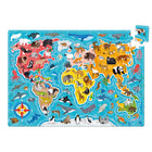 Banana Panda Puzzlove - Animals of The World-High-quality sturdy pieces are made from thick cardboard that provide a snug fit when pieced together