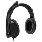 Adesso Xtream H5 Wired Multimedia Stereo Headset - Black-Wide 20 Hz to 20kHz frequency response for crisp highs and deep lows