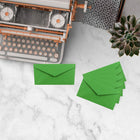 JAM Paper Monarch Envelopes - 3.875 x 7.5 - Green Recycled - 50 Pack-Colour: Christmas Green