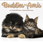 DateWorks 2026 16-Month Mini Wall Calendar - 7" x 7" - Buddies - Bilingual-7.00" x 7.00"