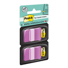 Post-it 1" x 1.7" Flags - Purple - 50 Flags/Dispenser - 2 Dispensers/Pack-1" wide flag in purple colour