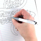 Pentel Floatune Retractable Advanced Rollerball Pen - 0.5 mm - Black Ink-Features a 0.5mm retractable tip