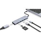 Adesso AUH-4025 Station d’accueil USB-C 7-en-1 avec HDMI 4K, 3x USB-A 3.0, PD, lecteur de cartes Micro SD et SD-Ports USB-A 3.0 à haute vitesse - Transférez rapidement des fichiers vers des disques externes, périphériques et accessoires