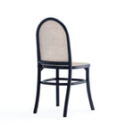 Manhattan Comfort Paragon 1.0 17.52" Industry Chic Upholstered Dining Chair - Black and Grey - Set of 2-18.9" L x 22" W x 35.43" H