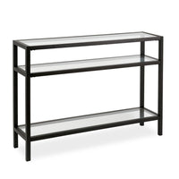 Hudson&Canal - Console Sivil 42" L - Bronze noirci-Un design contemporain moderne pour votre entrée, votre salon, votre bureau et plus encore