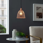 Modway - Glimmer Or rose en forme de cloche Lumière suspendue-Fixation murale affleurante
