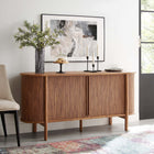 Modway Cadence 63" Curved Sideboard - Walnut-Multi-Use Sideboard