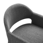 Modway Talia Upholstered Fabric Dining Armchair - Charcoal-9