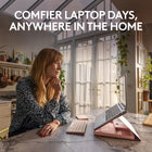 Logitech Casa Pop-Up Desk - Bohemian Blush-Make More Room for the Things You Love: With a keyboard, touchpad, laptop riser and storage all in one compact kit, you can enjoy every inch of your home office space 