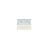 Eddie's - Onglets à suspendre en plastique - 1-5/8" x 1-1/4" - Clair - Paquet de 1000-Onglets de suspension en plastique