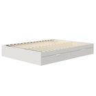 Nexera Hunter 2-Drawer Storage Bed - Queen Size - White-Customizable Layout:Adaptable to room layout preferences. Accommodates both left and right drawer placement effortlessly