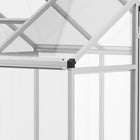 Outsunny 6' x 4' x 6.4' Polycarbonate Greenhouse- An opening rooftop vent ensures excellent ventilation for your unit  
 