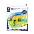 Staedtler Soft Pastel Chalk - Assorted Colours - 24 Pack-Brilliant colours, rich in pigments
