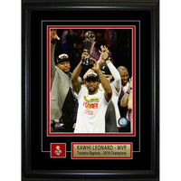 Kawhi Leonard Toronto Raptors Lifting 2019 Playoff MVP Photo - Framed Print - 15" x 17"-Premium raptors