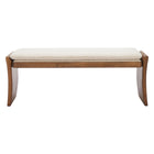 Zuo Lafa Bench - Beige-Rubberwood leg