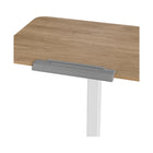 Seville Classics 25.6" W airLIFT Pneumatic Tilting Mobile Desk Cart - Natural Wood-Features four 1.5” caster wheels two locking