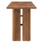 Modway Amistad 58" Wood Bench - Walnut-6