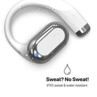 MyBat Open-Ear Wireless Earbuds - XL - Black Paw Design - White-Sweat/Water-Resistant - Durable against sweat and light moisture-great for active use