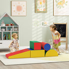 Soozier - Blocs d’escalade en cuir PU souple pour tout-petits - multicolore - ensemble de 5-Conçu pour permettre aux nourrissons et aux tout-petits de grimper, ramper, explorer et glisser 