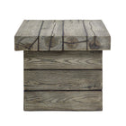 Modway Manteo Rustic Coastal Outdoor Patio Side Table - Light Grey-Magnesium Oxide Molding