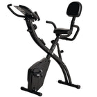 Soozier - Vélo D’Exercice Pliant 3 En 1 Avec Résistance Magnétique À 8 Niveaux - Noir-Répond à vos besoins de modelage du corps, musculation et fitness, entraînement de la taille, des hanches, des jambes et des bras  
