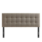 Modway - Lily Rembourré Tête de lit King Size, Taupe-Construction rembourrée