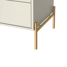 Manhattan Comfort Jasper 25.15" Modern Nightstand 2-Piece Set - Off White-Pair Up with Manhattan Comfort Jasper Dresser Collection