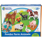 Learning Resources Jumbo Farm Animals - Set of 7 -Age group and grade: Ages 2 - 6 and grades preschool - 1st